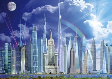 Puzzelwereld-Legpuzzel-Educa-Grote Gebouwen-1000 stukjes-16287 P