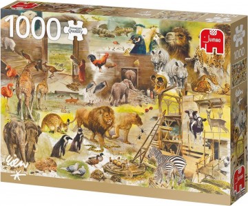 Puzzelwereld legpuzzel jumbo 18854 de ark van noach bouwen 1000 stukjes R