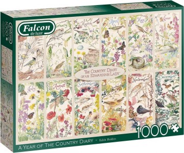 Puzzelwereld legpuzzel falcon de luxe 11305 a year of the country diary 1000 stukjes L