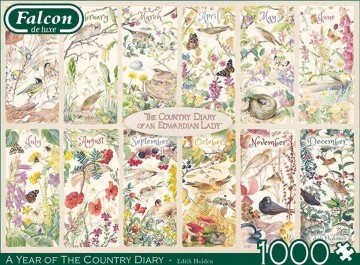 Puzzelwereld legpuzzel falcon de luxe 11305 a year of the country diary 1000 stukjes F