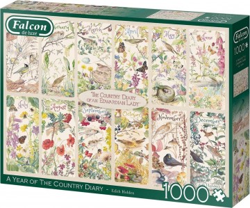 Puzzelwereld legpuzzel falcon de luxe11305 a year of the country diary 1000 stukjes R