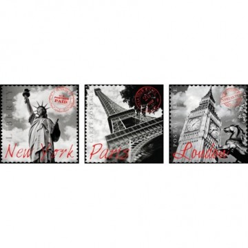 Puzzelwereld-Legpuzzel-Educa-Grote Steden-3 x 500 stukjes-17096 P