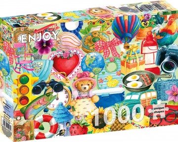 Enjoy   legpuzzel   collage diverse 2   1000 stukjes