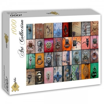 Puzzelwereld-Legpuzzel-Grafika-Collage Deurknoppen-1000 stukjes-F00042 L