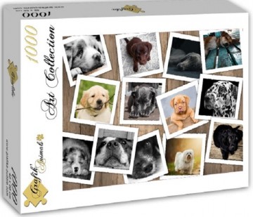 Puzzelwereld-Legpuzzel-Grafika-Collage Honden-1000 stukjes-F00380 L