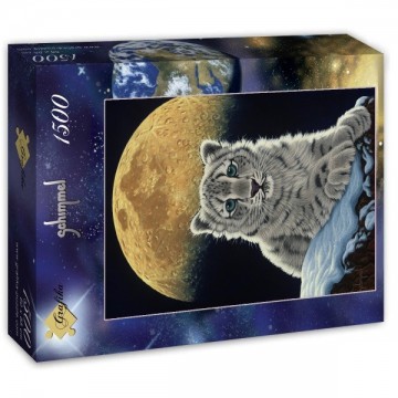 Puzzelwereld-Legpuzzel-Grafika-Moon Leopard-1500 stukjes-F00411 L