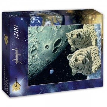 Puzzelwereld-Legpuzzel-Grafika-Lair of the Snowleopard-1500 stukjes-F00421 L