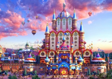 Puzzelwereld-Legpuzzel-Grafika-Fairyland-Roze-1000 stukjes-F00655 p