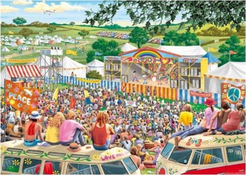 Puzzelwereld legpuzzel falcon de luxe 11304 summer music festival 1000 stukjes P