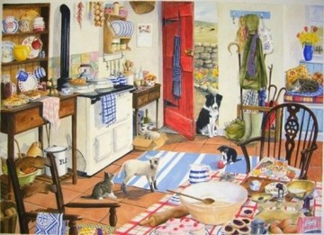 Puzzelwereld legpuzzel the house of puzzles 1691 farmhouse kitchen 1000 stukjes P