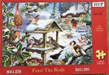 Puzzelwereld legpuzzel the house of puzzles 1400 feed the birds 250 stukjes XL F