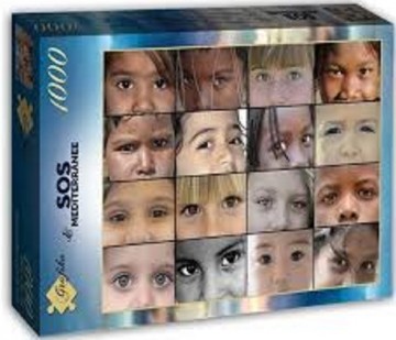 Puzzelwereld-Legpuzzel-Grafika-SOS Mediterranee-Kinderogen-1000 stukjes-932 L