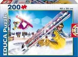 Puzzelwereld-Legpuzzel-Educa-Snowboard-200 stukjes-15268