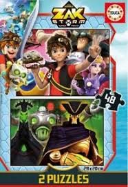 Puzzelwereld-Legpuzzel-Educa-Zak Storm-2 x 48 stukjes-17733