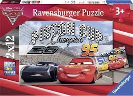 Puzzelwereld-Legpuzzel-Ravensburger-DCA Piston Cup-2 x 12 stukjes-76093