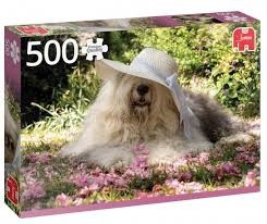 Puzzelwereld-Legpuzzel-Jumbo- Sophie in a Bed Of Flowers-500 stukjes-18530