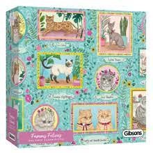 Puzzelwereld-Legpuzzel-Gibsons-Famous Felines-1000 stukjes-6603 L
