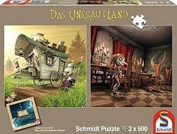 Puzzelwereld-Legpuzzel-Schmidt-Unkrautland 2-2 x 500 stukjes-S59601