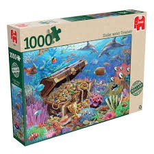 Puzzelwereld-Legpuzzel-Jumbo- Onderwater Schat-1000 stukjes-18342
