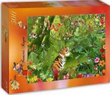 Puzzelwereld-Legpuzzel-Grafika-Jungle Tijger-500 stukjes-F00548 L