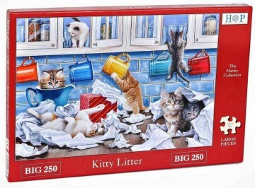 Puzzelwereld legpuzzel the house of puzzles 4784 Kitty litter 250 XL stukjes L