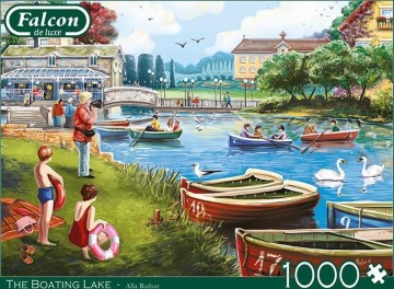 Puzzelwereld legpuzzel falcon de luxe 11252 the boating lake 1000 stukjes F