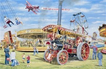 puzzelwereld legpuzzel the house of puzzles 0755 fairground attraction 1000 stukjes P
