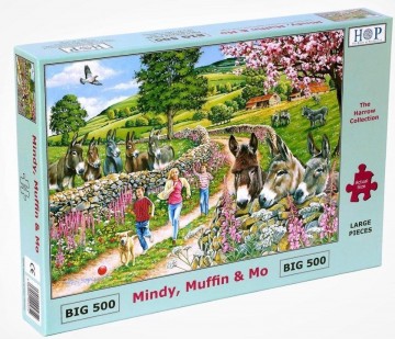 Puzzelwereld legpuzzel the house of puzzles 5354 Mindy, Muffin & Mo 500 stukjes XL L