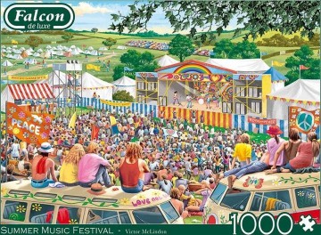 Puzzelwereld legpuzzel falcon de luxe 11304 summer music festival 1000 stukjes F