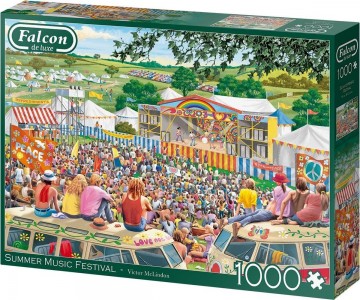 Puzzelwereld legpuzzel falcon de luxe 11304 summer music festival 1000 stukjes R
