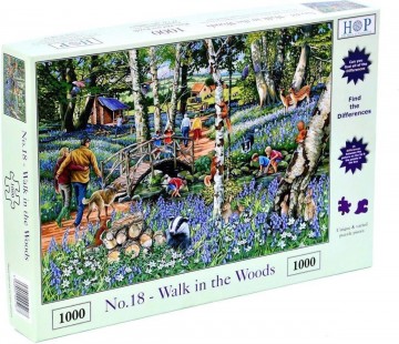 puzzelwereld legpuzzel the house of puzzles 5187 walk in the woods 1000 stukjes L