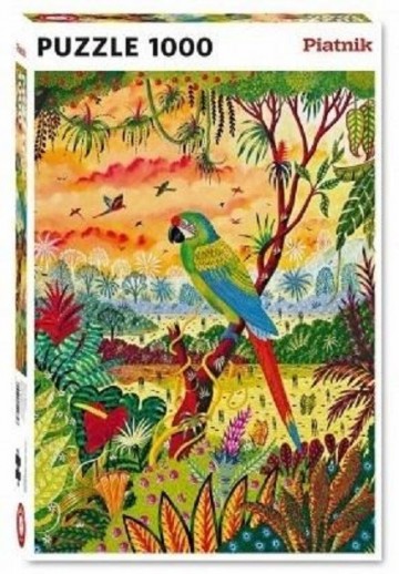 Puzzelwereld-Legpuzzel-Piatnik-Grote Groene Papegaai-1000 stukjes-549847 F