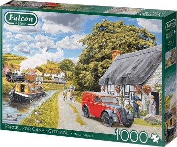 Puzzelwereld legpuzzel falcon de luxe 11299 Parcel for Canal Cottage 1000 stukjes R