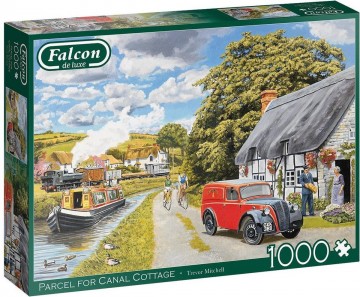 Puzzelwereld legpuzzel falcon de luxe 11299 Parcel for Canal Cottage 1000 stukjes L