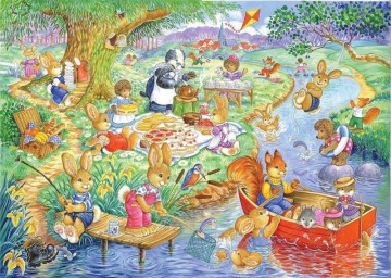 Puzzelwereld legpuzzel the hous of puzzles 1844 Picnic Time 80 stukjes P