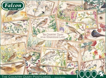 Puzzelwereld legpuzzel falcon de luxe 11336 the country diary postcard 1000 stukjes F