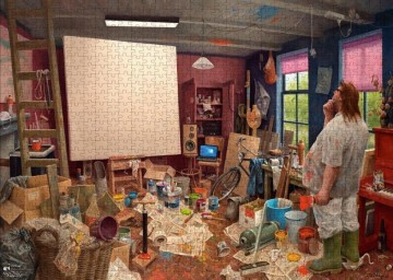 Puzzelwereld legpuzzel Art Revisited 90023 Wachten op Inspiratie 1000 stukjes P