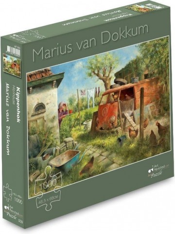 Puzzelwereld legpuzzel Art Revisited 90009 Kippenhok 1000 stukjes L