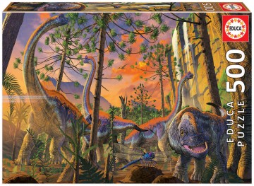 Puzzelwerdeld legpuzzel educa 19001 niuwsgierig vincent hie 500 stukjes F