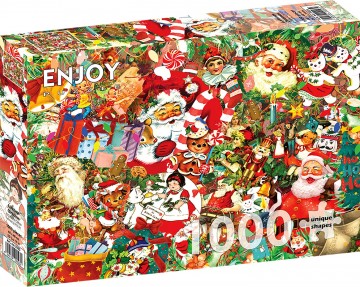 Puzzelwereld   enjoy   1000 stukjes   a vintage christmas 2   ej2023