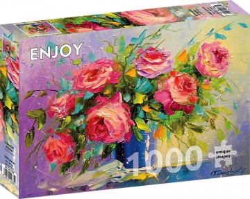 Puzzelwereld   enjoy   1000 stukjes   een boeket rozen   2 ej1765