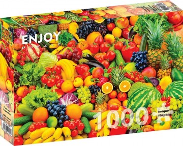 Puzzelwereld   enjoy   1000 stukjes   fruit en groente 2   ej1353