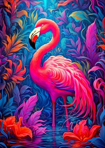 Puzzelwereld   enjoy   1000 stukjes   het wonder der flamingos   ej2226