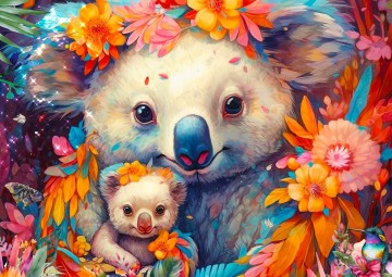 Puzzelwereld   enjoy   1000 stukjes   koala moeder   ej2179