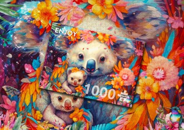 Puzzelwereld   enjoy   1000 stukjes   koala moeder 2   ej2179