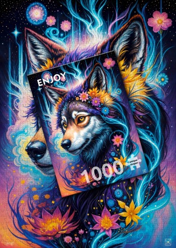Puzzelwereld   enjoy   1000 stukjes   magische wolf 2   ej2164