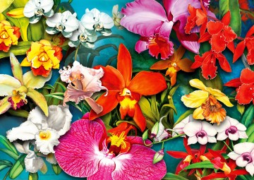 Puzzelwereld   enjoy   1000 stukjes   orchideeen jungle   ej2033