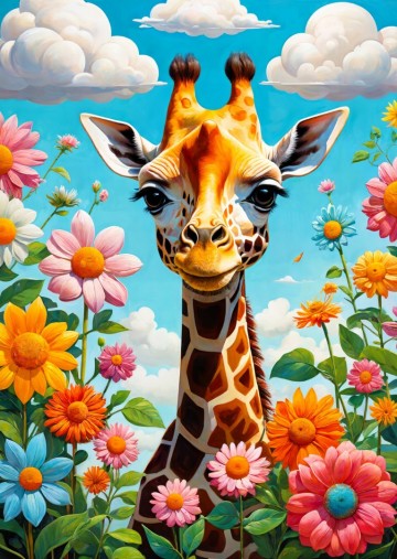 Puzzelwereld   enjoy   1000 stukjes   schattige giraffe   ej2151