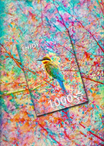 Puzzelwereld   enjoy   1000 stukjes   vrolijke vogel 2   ej2178