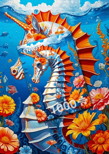 Puzzelwereld   enjoy   1000 stukjes   zeepaardjes 2   ej2159